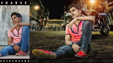 Photoshop Tutorial | Photo Manipulation Change Background & Blending TJ | Oil Paint | photo ret