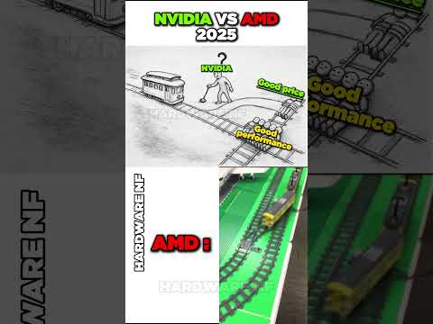 nvidia vs amd 2025 #shorts #pcgaming #pc #graphicscard #gpu #gaming #comparison