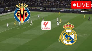 Villareal vs Real madrid🔴LIVE LALIGA 23/24 Match Today En VIvo Now Video Game Simulation