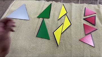 Sensorial - Constructive Triangles (Triangular box)