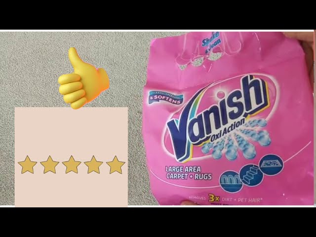 Vanish Oxi Action - Gold Carpet - Nettoyeur de tapis - Détachant - 650 g :  : Animalerie