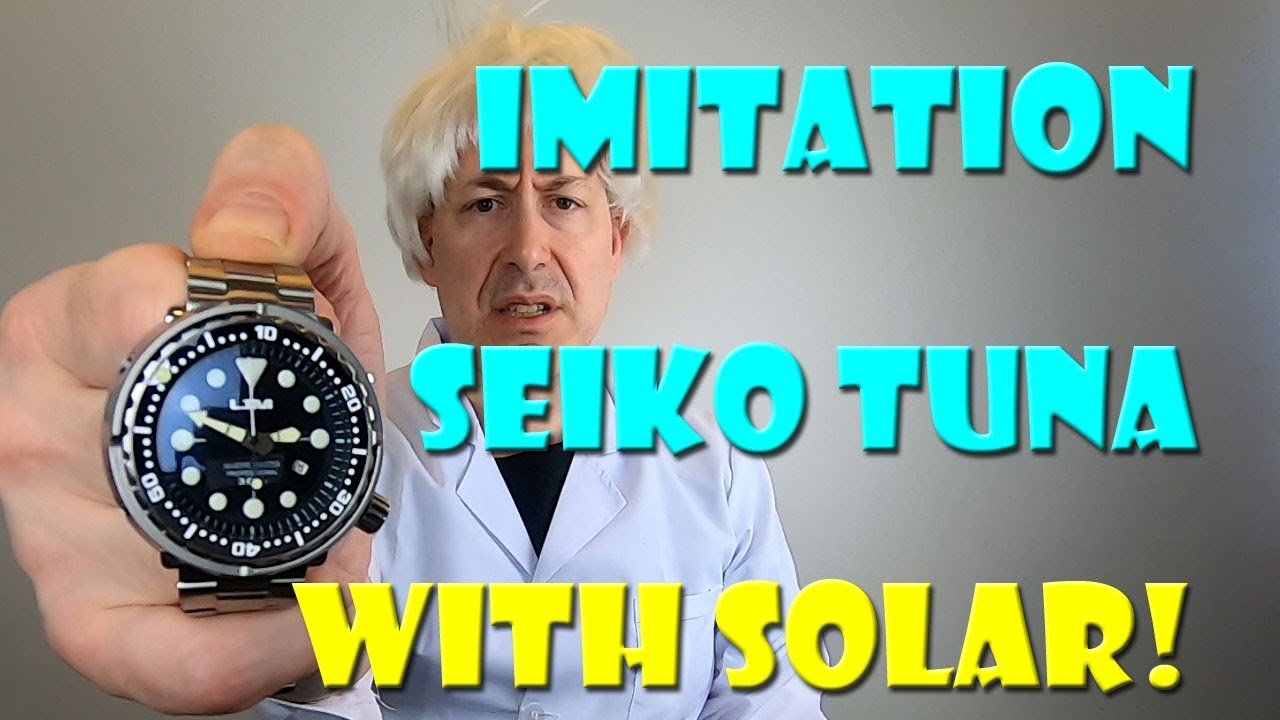 San Martin LTM Solar Quartz Replica Seiko Tuna - YouTube