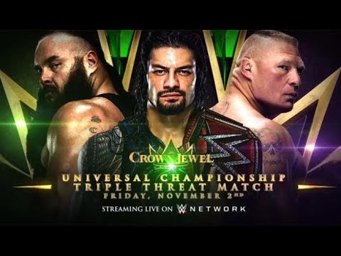 Brock Lesnar Vs Roman Reigns Vs Braun Strowman Youtube