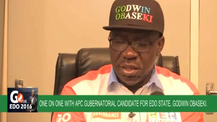 Exclusive interview with APC Governorship candidate for Edo State, Godwin Obaseki