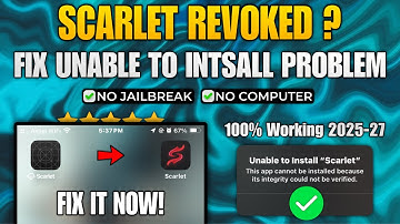 NEW Install Scarlet NO REVOKE 2025 | No PC, No Jailbreak | Fix Unable to Verify App iOS
