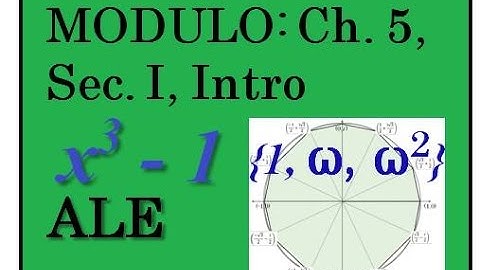 Modulo: A Series that Remains: Chapter 5, Cubic Reciprocity, Sec I