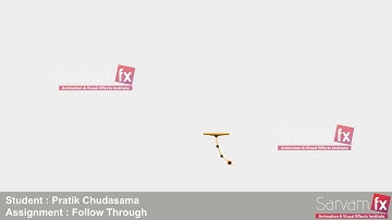 SARVAM FX ANIMATION INSTITUTE RAJKOT Follow Through 3D Animation (Sarvam Fx Institute Student work)