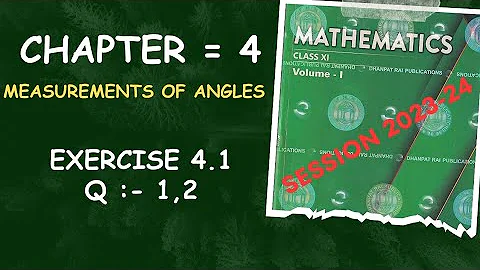 Exercise 4.1 Q1,2 RD Sharma Class 11 Maths | Chapter 4 Class 11 RD Sharma  | RD class 11 Ex 4.1