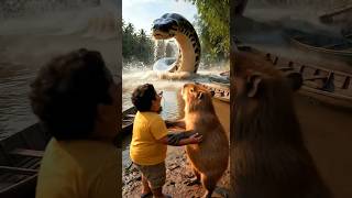 DONTOL DAN CAPYBARA MELAWAN BUAYA😱 #kapybara #capybara #anomali