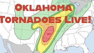 🚨 TRACKING A TORNADO WARNED STORM LIVE - MARLAND, OK - April 27, 2024