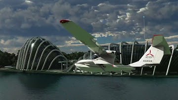 Icon A5 flying over the beautiful city of Singapore with music in 4K HDR. MSFS