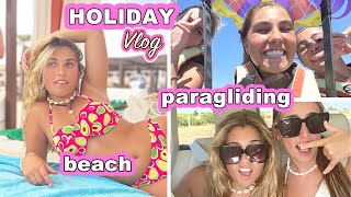 Holiday Beach Vlog with BFF, we went paragliding! | Rosie McClelland