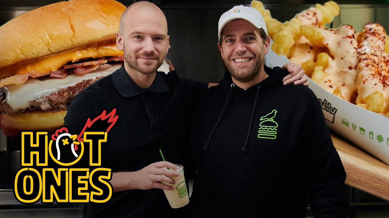 Sean Evans Taste-Tests the New Hot Ones x Shake Shack Menu   Hot Ones