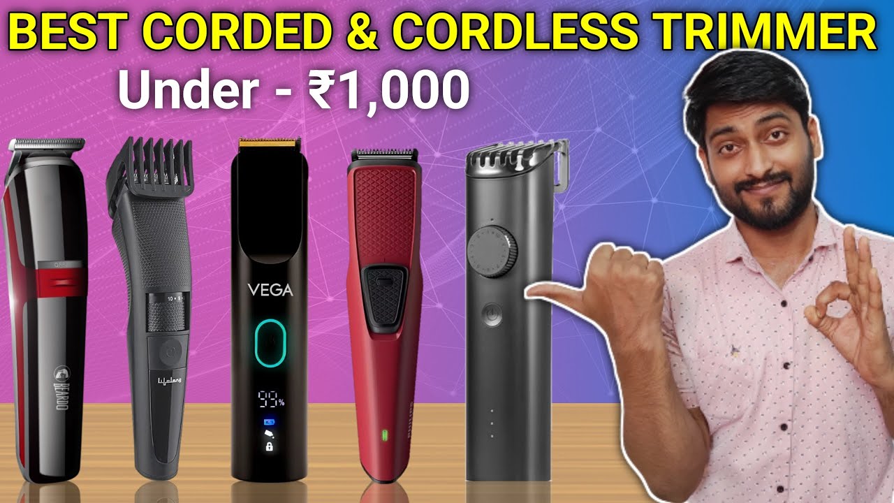 Top 5 Best Corded & Cordless Trimmer Under 1000 In India 2024 || Best ...