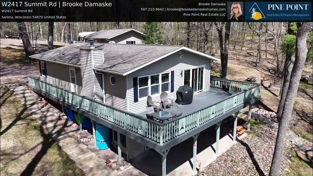Long Lake Home for Sale Sarona, WI W2417 Summit Rd Brooke Damaske YouTube