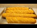 como hacer baguette super crujientes en horno de estufa