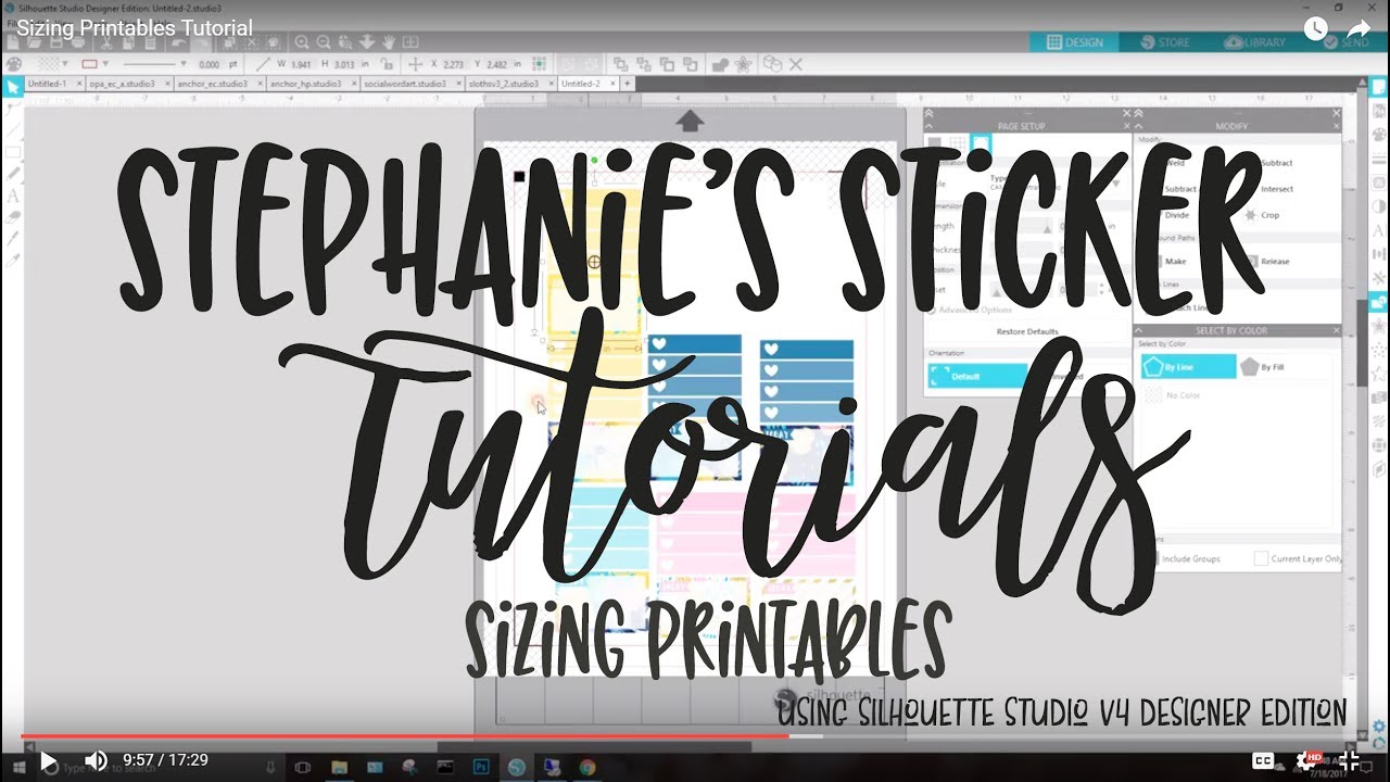 Sizing Printables Tutorial - YouTube