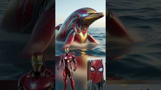 Superheroes but Dolphins 💥 Marvel \u0026 DC-All Characters #marvel #avengers#shorts