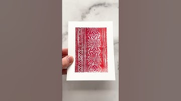 Turning ANYTHING Into A DIY Stamp With Stamping Foam!🤯 #craft #art #stamp