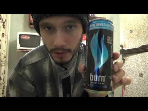 Энергетик Burn синий и конфета Nuts с карамелью