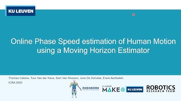 Online Phase Speed Estimation of Human Motion using a Moving Horizon Estimator