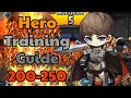 Hero training guide 200  250