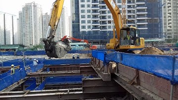 ĐÀO ĐẤT CÔNG TRÌNH TẦNG HẦM - HỆ GIẰNG CHỐNG SORING - TRUONG KY NGUYEN