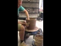 Steve procter throwing a large vessel