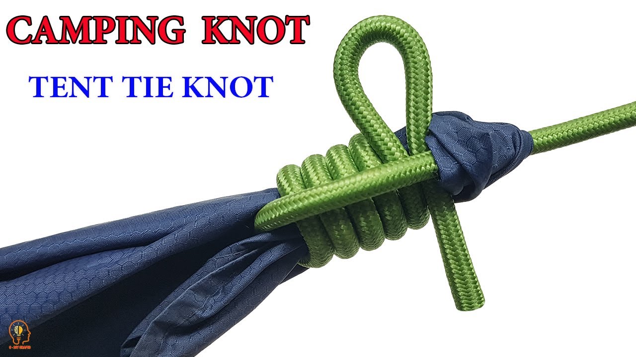 How To Tie a Rope? Camping knot, tent tie knot #3 @9DIYCrafts 