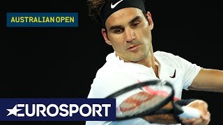 Roger Federer v Tomas Berdych Highlights | Australian Open 2018 Quarter Finals | Eurosport