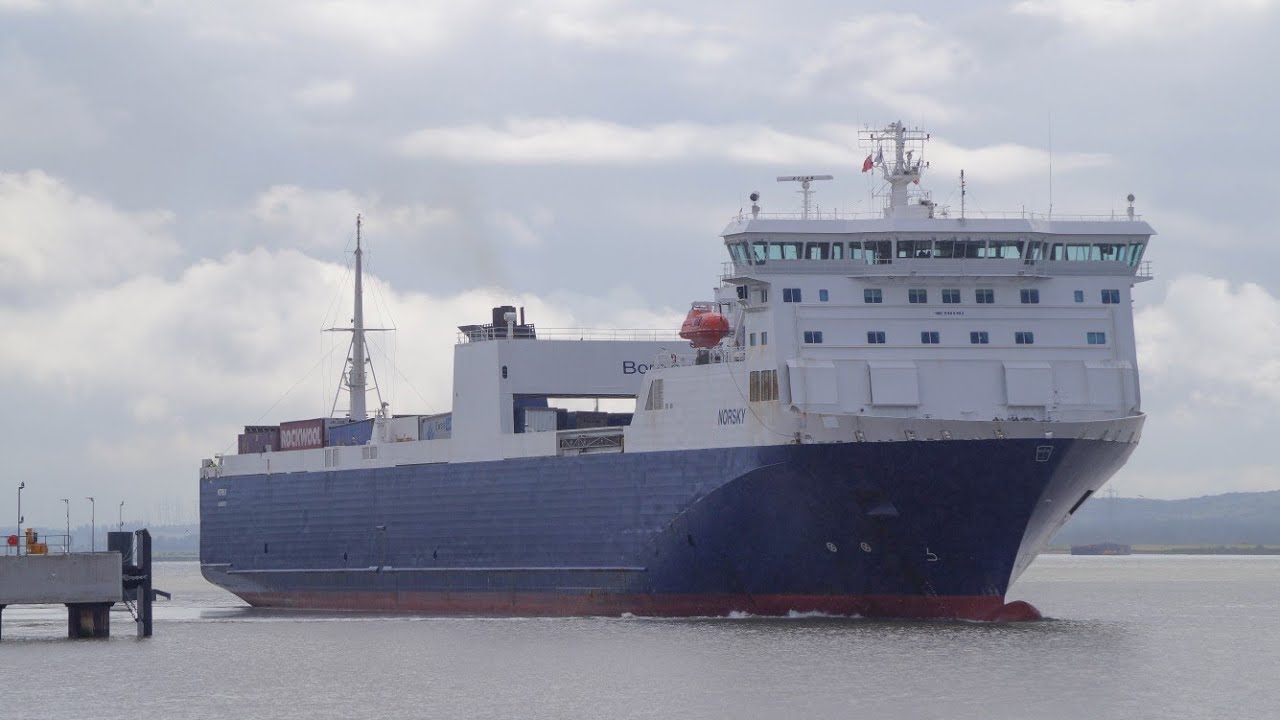 NORSKY - Ro-Ro cargo ship departing tilbury2 for zeebrugge 28/8/20