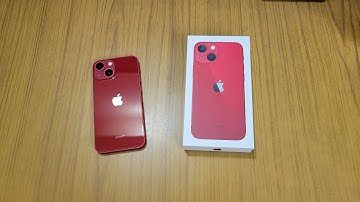 Apple iPhone 13 Mini Product Red Unboxing