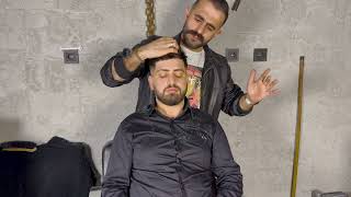 💈 TURKISH BARBER ASMR & HAIR CUTTING WITH RAZOR!!! 💈