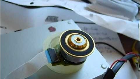 CD drive motor driven by a simple BLDC controller