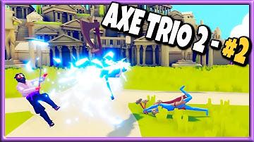 Axe Trio 2-2! Jarl + Chieftain + Executioner vs Every Faction - TABS Gameplay Unit Creator Update