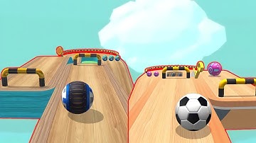 ✅ SAME LEVEL - ⚽️ Sky Rolling Balls Vs Going Balls 🎱 - Part 15 (Android & IOS Gameplay