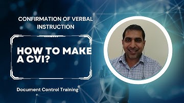 How to make a CVI (confirmation of verbal instruction)
