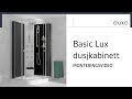 Monteringsfor basic lux dusjkabinett  duxabathno