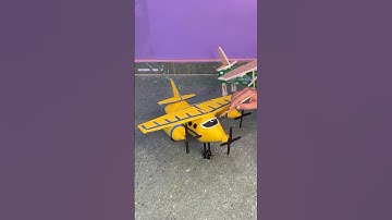 Plastic bottles airplane ✈️ DIY #shorts #yyshorts #crafts #airplane