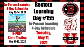 Famous Remote Learning Day #155 - In-Person 4-Day Schedule - Tuesday, May 11, 2021 Profile