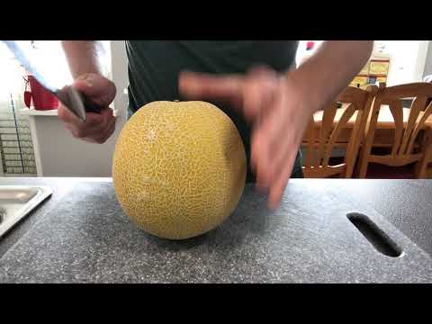Een makkelijke manier van meloen snijden
