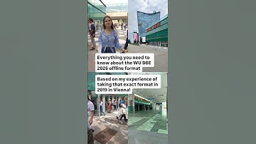 WU BBE. WU BBE entrance exam will be held OFFLINE in Vienna in 2020 #wubbe #wuvienna. Part 1
