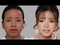 Hướng Dẫn Trang Điểm Cô Dâu Khuyết Điểm Mắt Hí /Hùng Việt Makeup