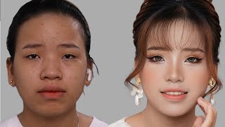 Hướng Dẫn Trang Điểm Cô Dâu Khuyết Điểm Mắt Hí /Hùng Việt Makeup