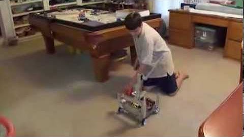 NXT Tetrix simple robot arm Basketball with Touch Sensors