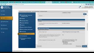 Filing of Articles of Incorporation for forming a Corporation-General Stock in State of California.