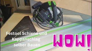 Kennst du diesen Trick schon, DIY Führungsschiene & Winkelanschlag für Tauchsäge: