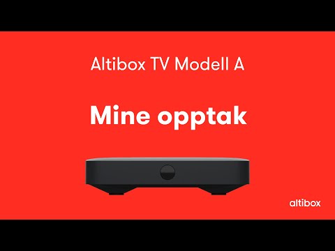 Slik finner og spiller du dine opptak med Altibox TV Modell A
