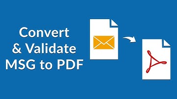 Batch Convert MSG to PDF and Validate