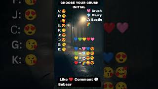 Which Letter Matches Your Crush's Vibe 💘 #game #crush #emoji #youtube #crush #CRUSH INITIALS #love